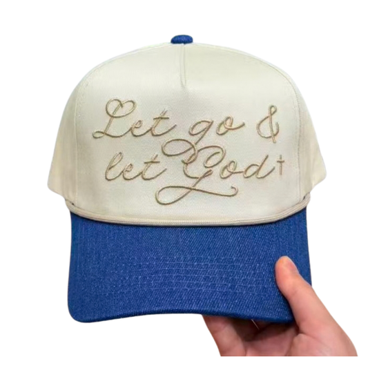 LET GO & LET GOD CANVAS CAP